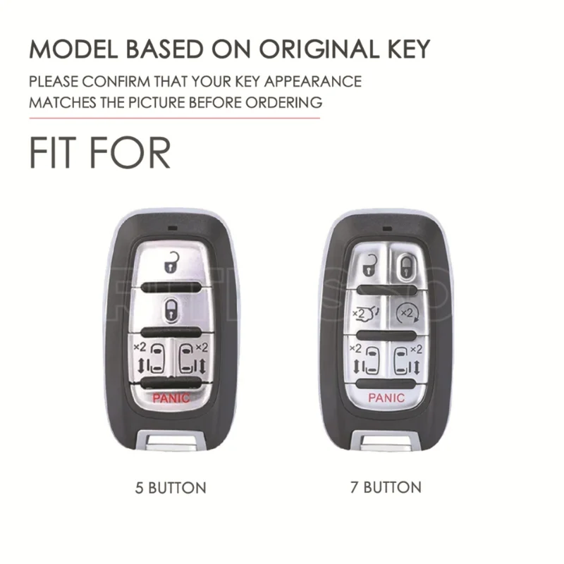 New Handmade Leather Car Remote Key Cover Case Bag Fob Shell Protection For Chrysler PACIFICA Mini Van 2017 2018 2019