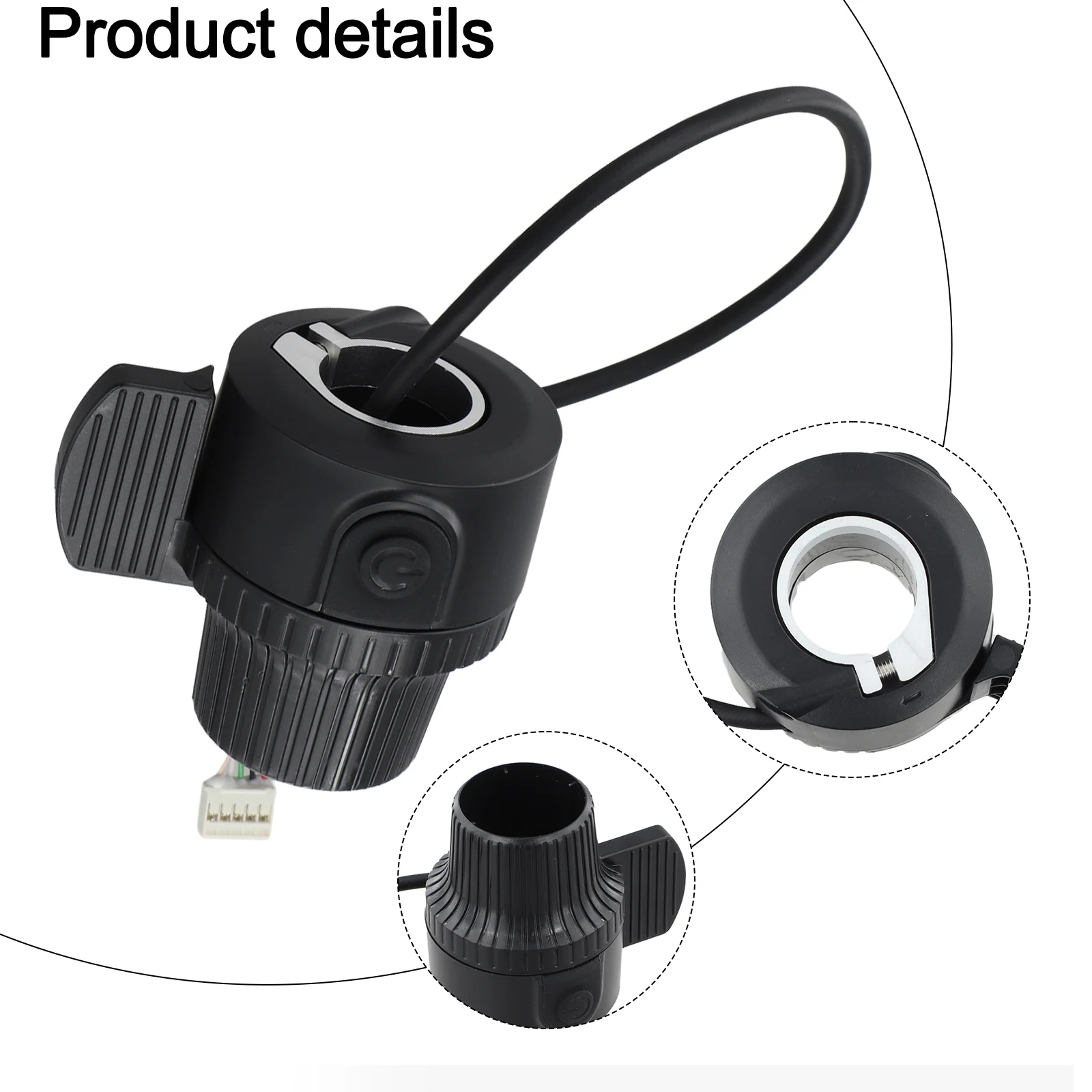 

Электрический акселератор-переключатель для электросамокатов KuKirin G3 G4, пластиковый, черный, точное управление дросселем, эргономичный дизайн, простая установка