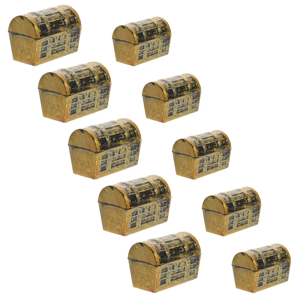 10 Pcs Mini Treasure Chest Pirate Gift Boxes Birthday Party Favors Toys Decorations