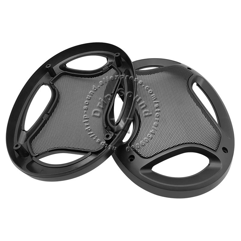 ل 6 "x 9" 6x9 بوصة مكبر صوت للسيارة تحويل صافي غطاء الزخرفية دائرة شبكة معدنية مصبغة حماية # 6