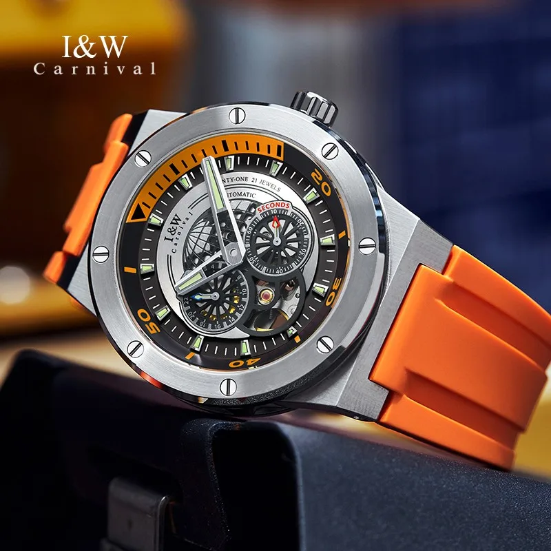 

Switzerland Brand Automatic Watch Japan Movement Men's Mechanical Watch Sapphire Small Seconds Luminous Waterproof Montre Homme