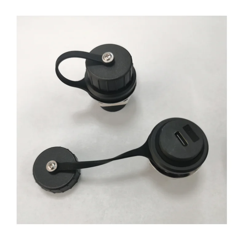 Zinc Alloy Welding Free Circular Waterproof Panel Chassis Screw Cabinet Mount Usb3.0 Rj45 Cat6 Cat6a Usb c Type c Hdtv Connector