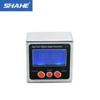 SHAHE Metal Dual Axis Digital Angle Gauge Level Protractor Angle Finder Bevel Gauge Inclinometer With Backlight And Magnetic