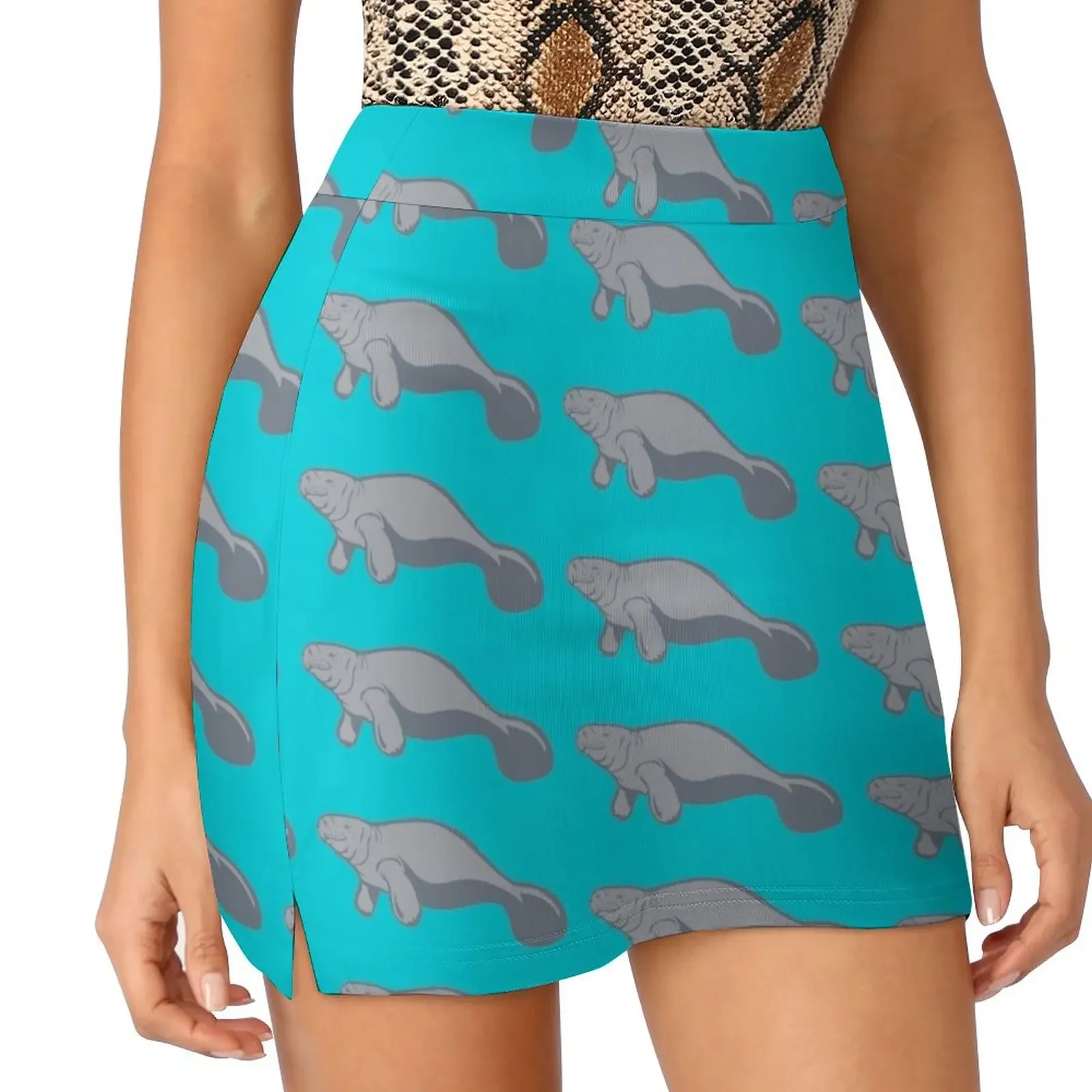 1 World Ocean - Manatee Mini Skirt Skirt pants dress women summer kpop