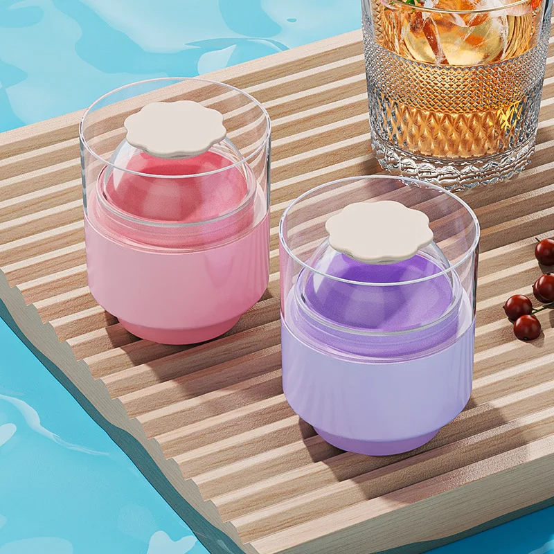 Ice hockey film press type whiskey made large ice ball frozen ice mold one click demolding snowball ice grid
