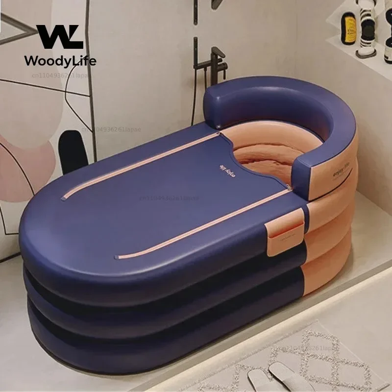 Inflatable Portable  Bathtub for Adults Children Large Capacity Household Sweat Steaming Bath Tub  Swimming Pool