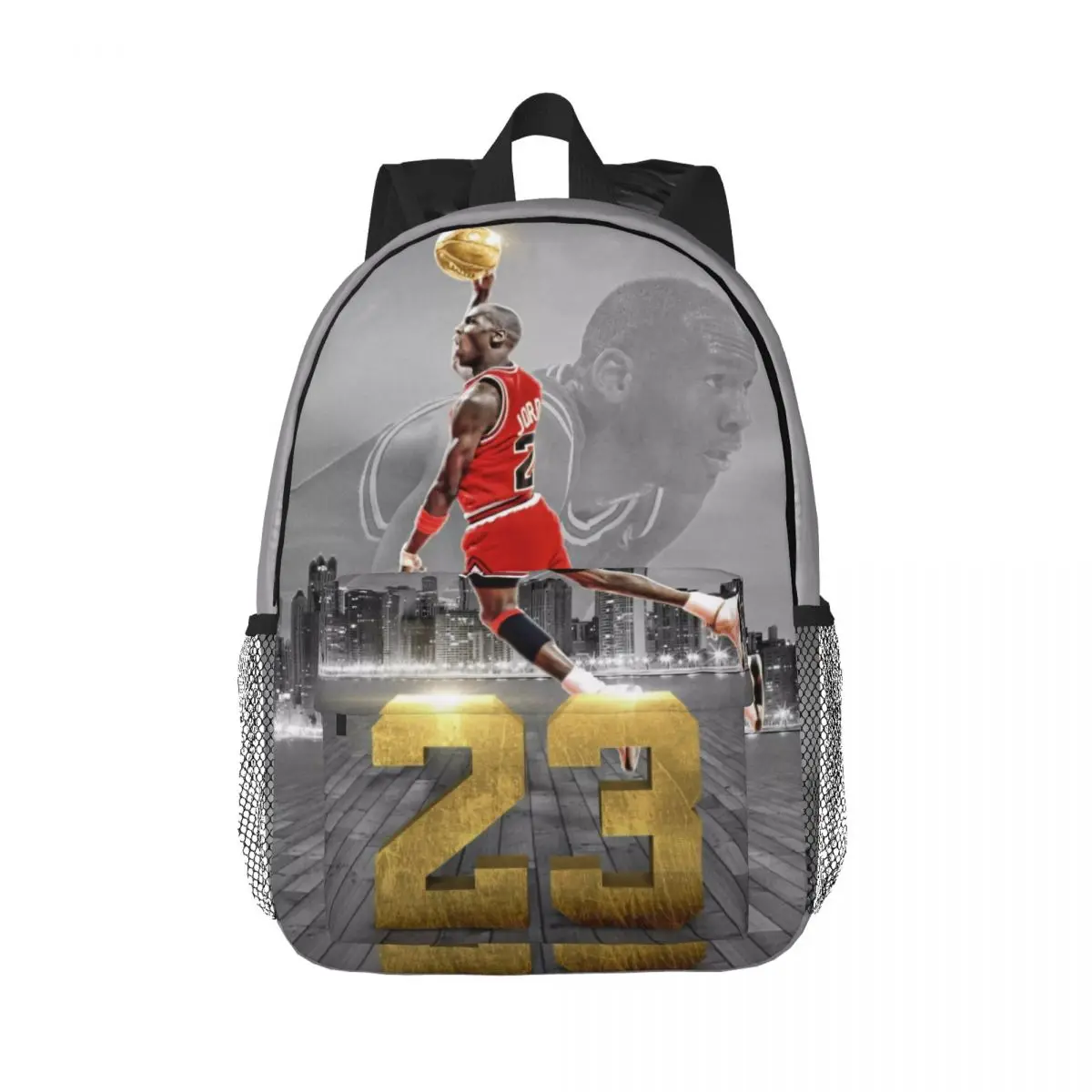 

Custom MJ-Jordan Backpack Boys Girls Bookbag Casual Children School Bags Laptop Rucksack Shoulder Bag Large Capacity 15 inch