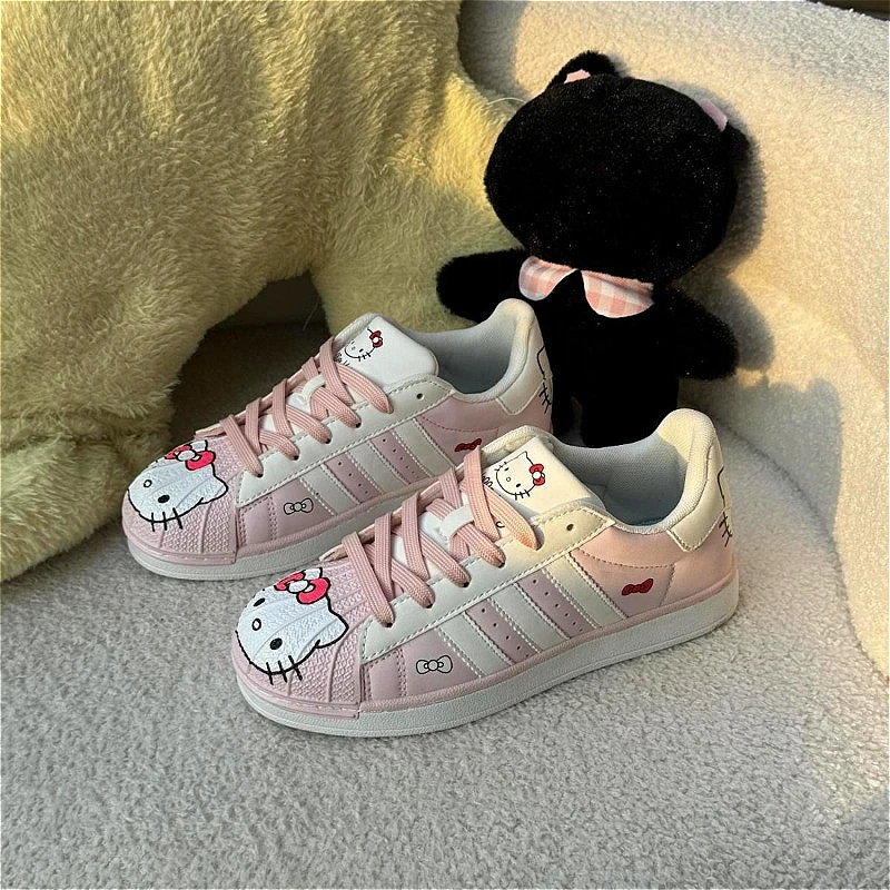 

Sanrio Cartoon Hello Kitty Casual Shoes Summer New Cinnamoroll Anime Accessories Sports Shoes Kawaii Girls Casual Shoes Gift