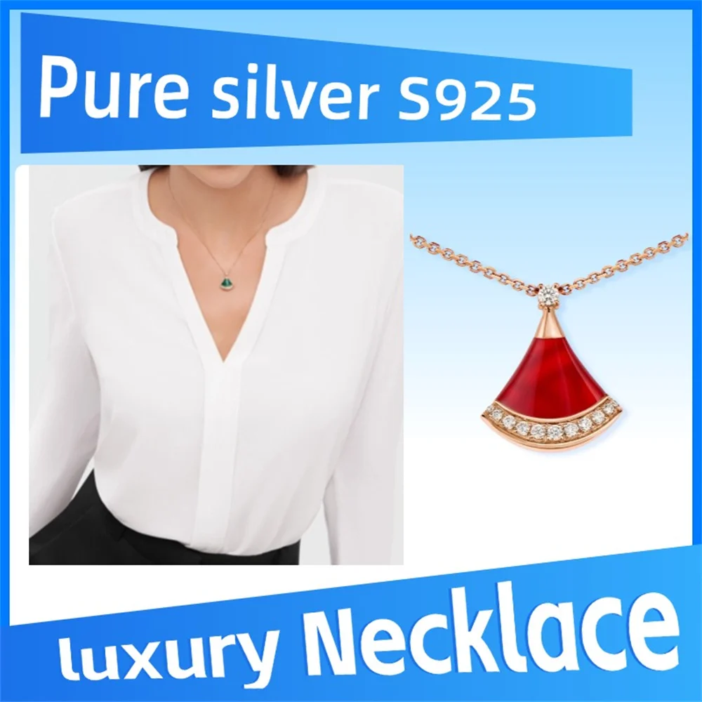 

Pure 925 Sterling Silver DIVAS’ DREAM Series Necklace Personalized romantic fashion exquisite high quality jewelry