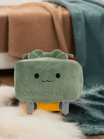 New Clay the Claymore Plush Doll Kawaii Green Square Doll Pillow Accessories Gift Collection Model For Kid Birthday Gifts