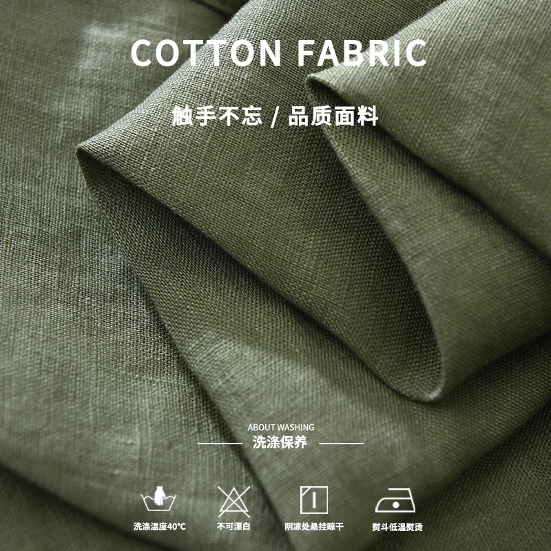 100% Linen White Shirt for Men Spring Summer Fashion Solid Color Long Sleeve Simple Basic Business Casual Lapel Blouse Tops