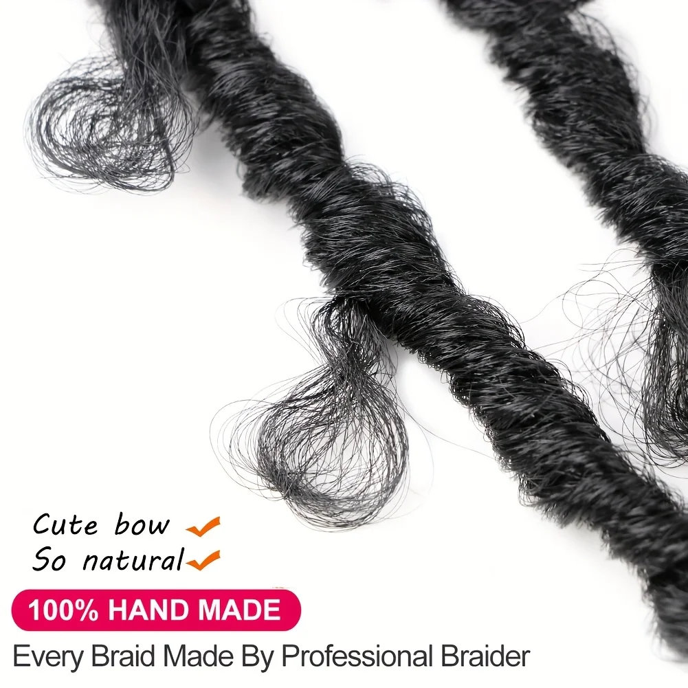 6 قطع من شعر كروشيه على شكل فراشة لوكس |   10-22 بوصة ملتوية مسبقًا ومحلقًا مسبقًا |   لوكس الصناعية الصناعية |   خفيفة الوزن، خالية من التشابك |   من السهل إنستا