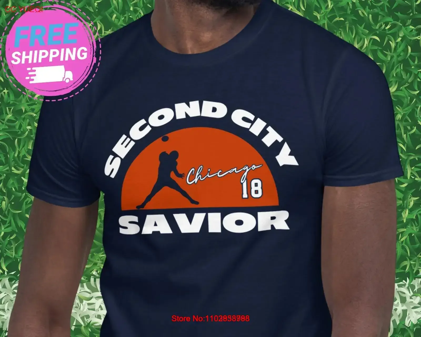 НОВАЯ рубашка Caleb Bears Fan Williams Рубашка Chicago Second City Savior Рубашка унисекс