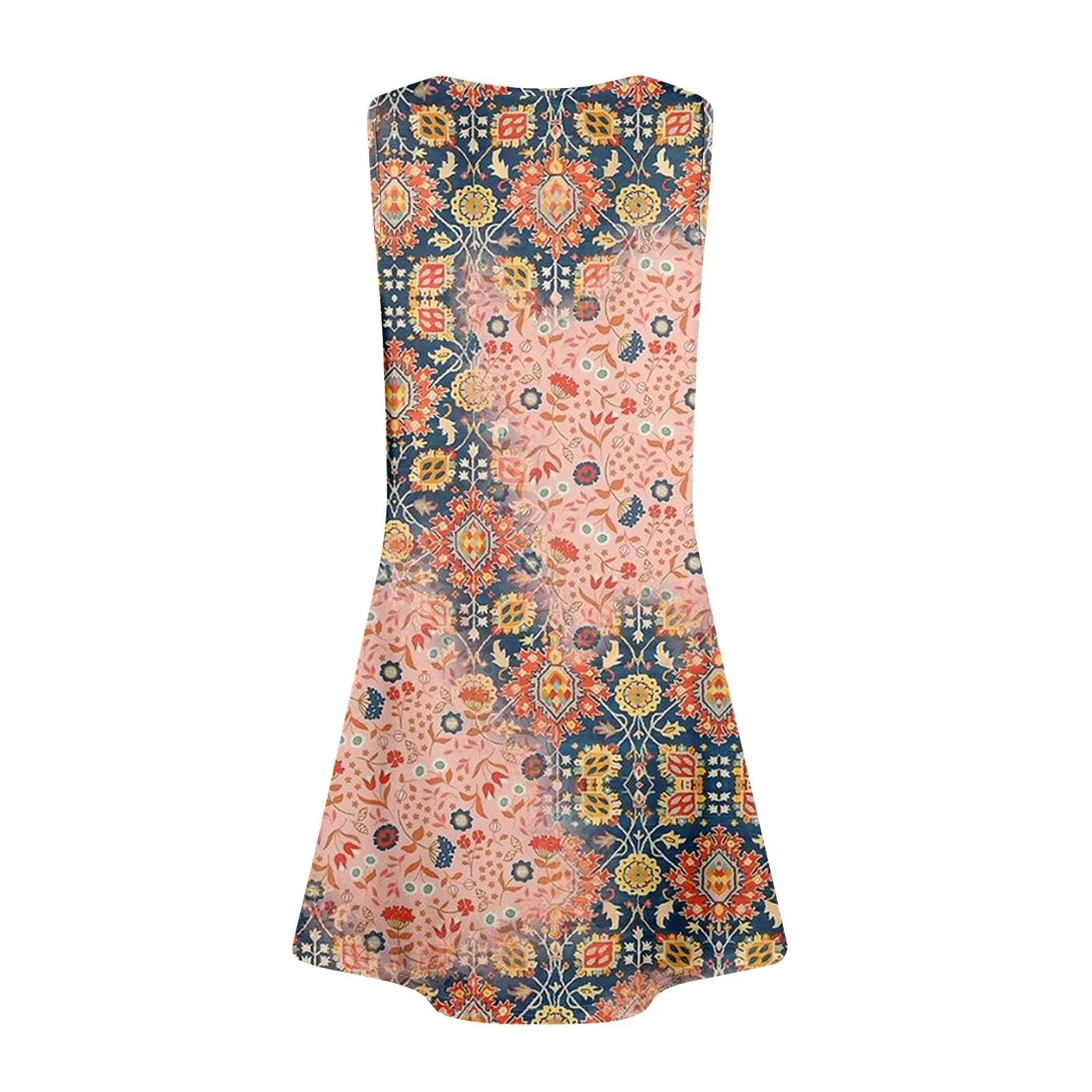 2025 Dresses For Women Casual Summer Boho Beach Dress Loose V Neck Sleeveless Sundresses Swimsuit Coverup Summer Casual Dress