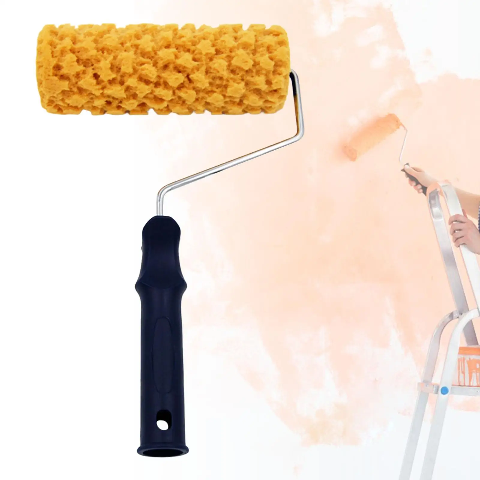 Sponge Texture Paint Roller Brush Cover for Home Wall Decor Art Pattern Painting Tools