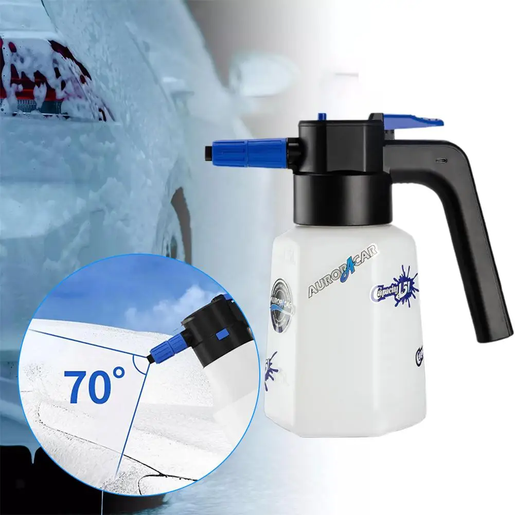 

Electric Household Sprayer 1.5L High Pressure Foam Sprayer Car Wash Foam Spray Bottle For Car Washing Gardening Supplies ﻿ K4I3