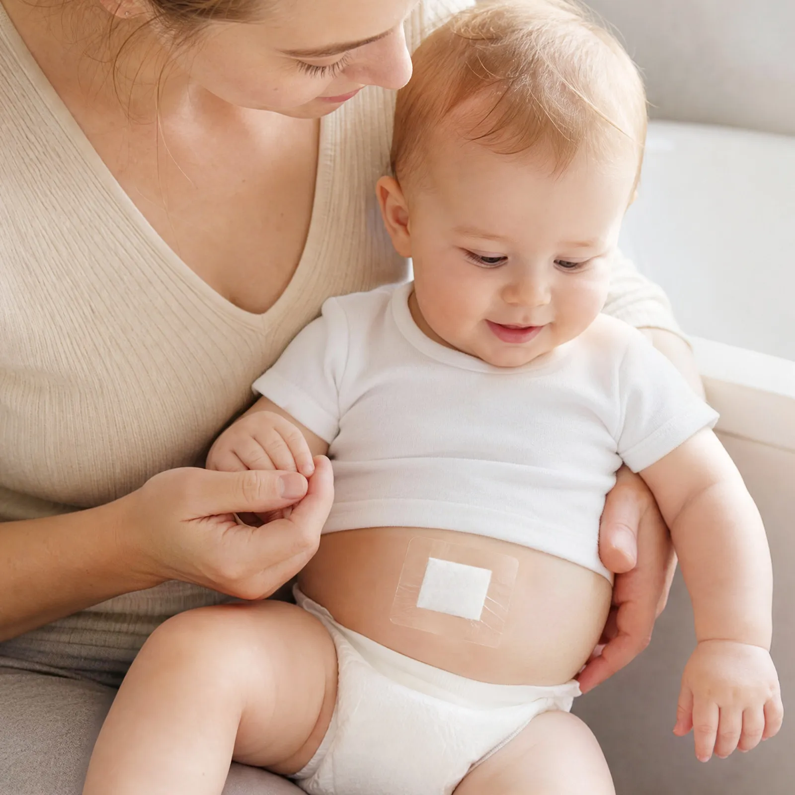 

50Pcs Waterproof Infant Navel Patch Skin-Friendly Breathable Belly Button Sticker for Newborns Swim Bath Eczema Prevention Fast