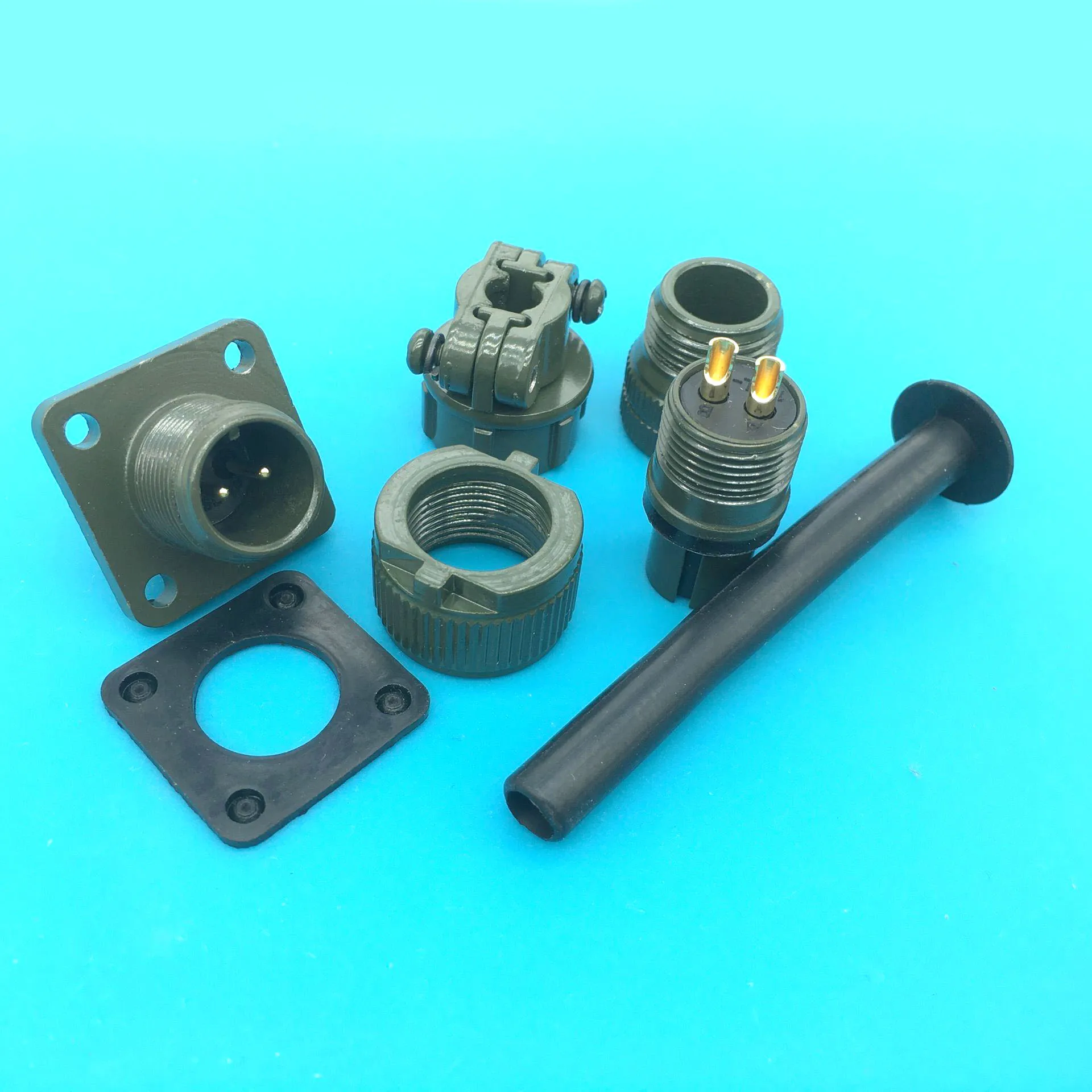 5015 American Standard Aviation Plug MS3106A10SL-3S MS3102A10SL-3P 3-Pin MS3106A10SL-4S MS3102A10SL-4P 2-pin Gold
