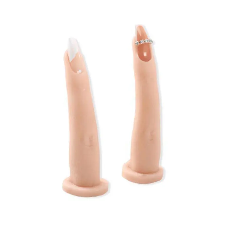 مسمار الفن التدريب اليد لينة سيليكون ممارسة الأظافر وهمية مع المفاصل انحناء الأظافر كاذبة نصائح مانيكير الملحقات