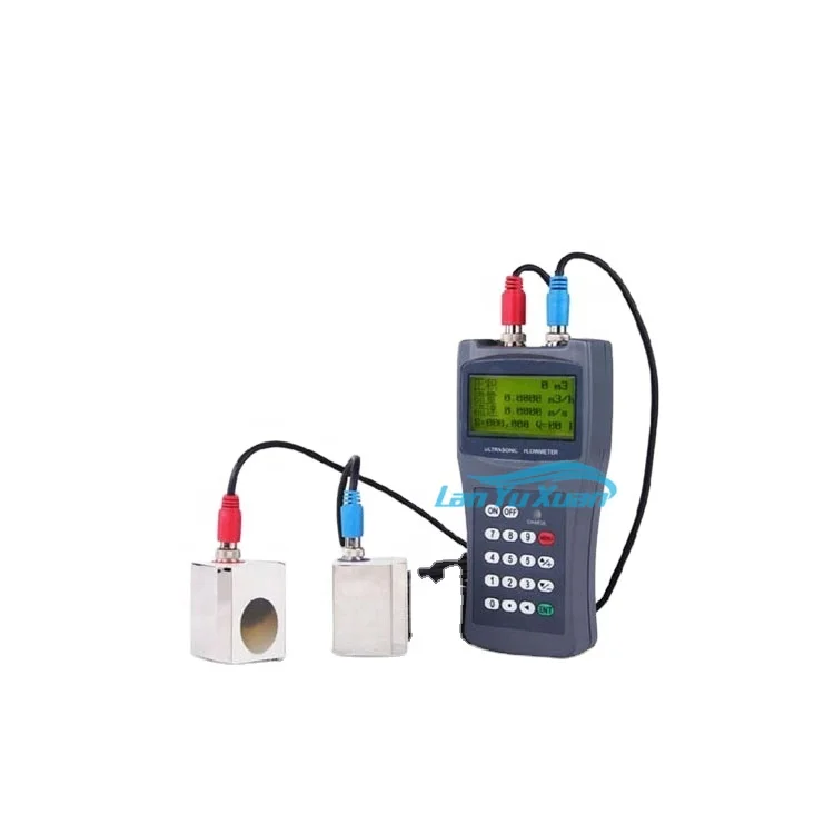 Low price TDS-100H water flow meter with clamp-on ultrasonic flow sensor