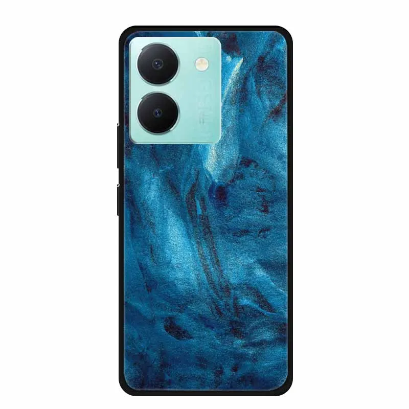 Soft Fashion Cover for Vivo Y27s 4G Case Silicone Wooden Pattern TPU Back Cases for VivoY27S 4G Cover Protector Cool Phone Shell