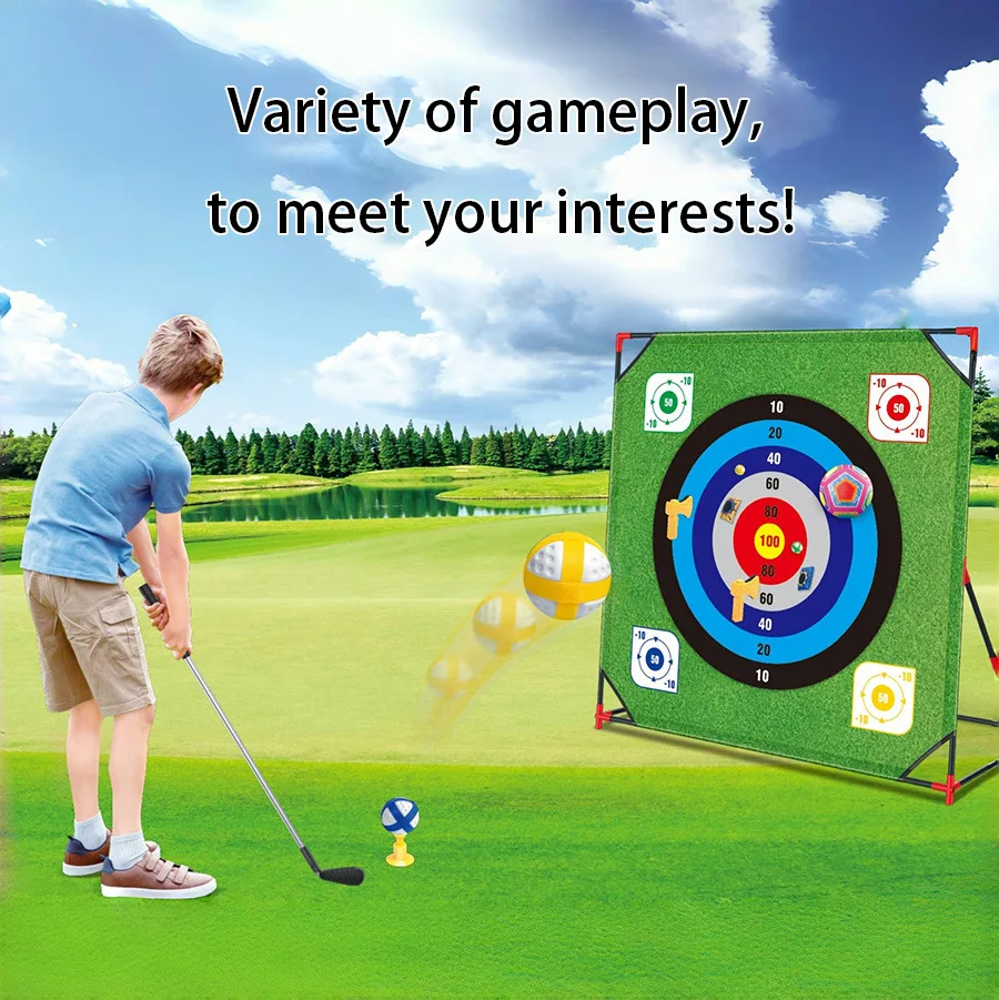 Multiplayer Interactive Kids' Sports Toy Set - Indoor Outdoor Fun Soccer, Dart Toss, Bean Bag & Golf Games for Children