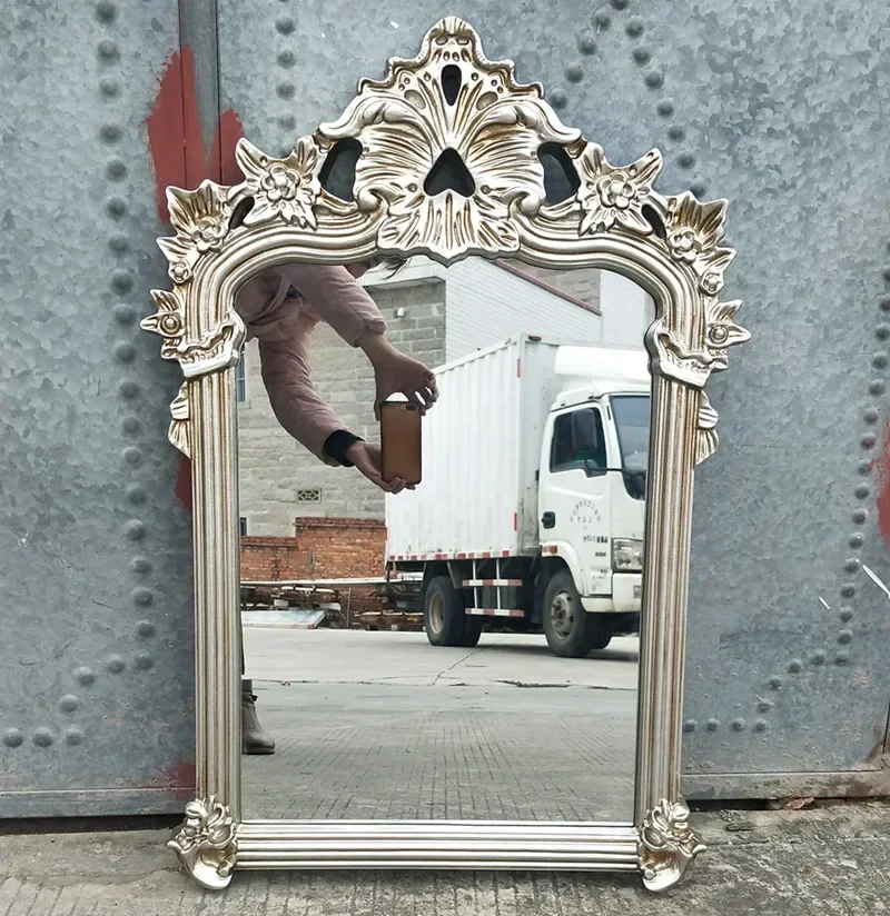 TTA13 Vintage European Decorative Mirror, Vanity Mirror, Bathroom, Hairdresser, Dressing, Toilet Mirror