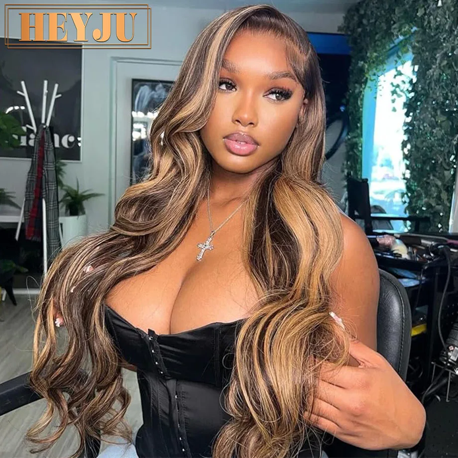 Highlight Pruiken Menselijk Haar Braziliaanse Body Wave Lace Front Pruiken Voor Vrouwen 13X4 13X6 Hd Lace Frontale Pruik Transparant Losse Golf Pruik