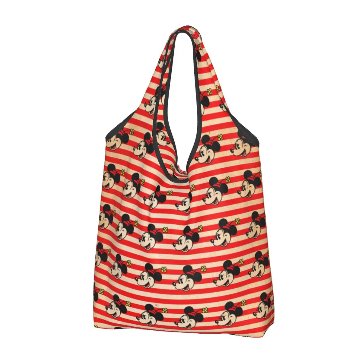 

Mickey Mouse (3) Shopping Bag Foldable Grocery Tote Bags Large Capacity Recycling Bags Washable Handbag