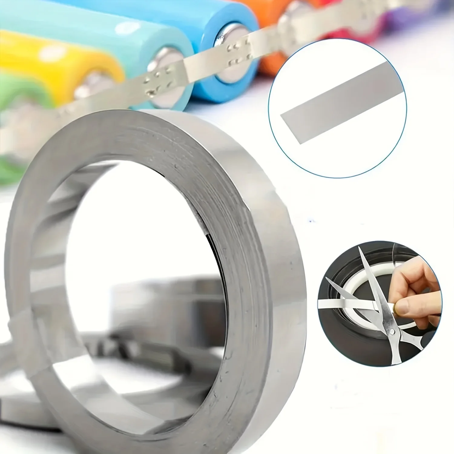 

[Nickel Plated Battery Connector] 10m Roll 18650 Li-ion Battery Nickel Plated Strip Connector | 0.1mm 0.15mm 0.2mm Thickness