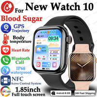 For Apple New IW 10 GPS Smart Watch Men AMOLED Always On Display Body Temperature BT Call NFC Women Smartwatch For IOS Android