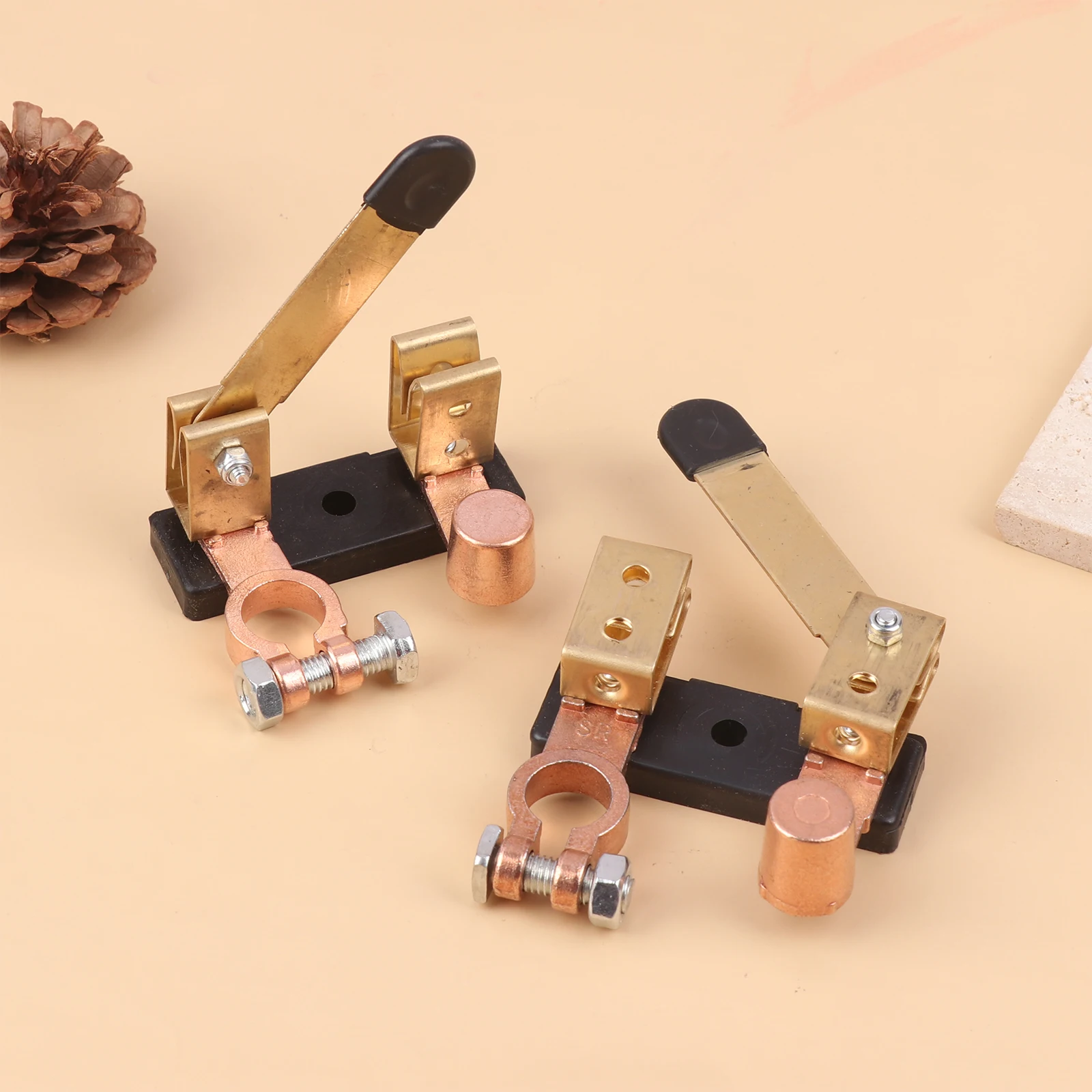 Interruptor maestro de hoja de cuchillo de poste superior, interruptor de desconexión de batería de 12V y 24V para coche, RV, barco, camión, batería de corte, interruptor de apagado