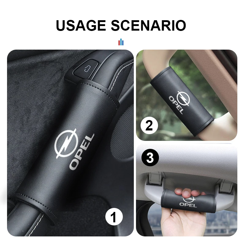 For Opel Car Door Inner Handle Protector Armrest Handle Decor Cover Astra H G J Insignia Corsa Zafira Meriva Mokka