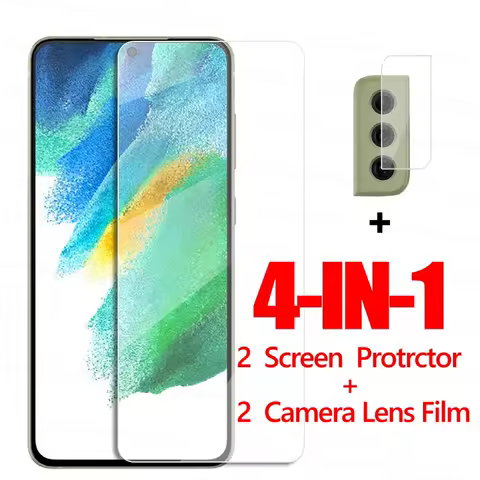 4IN1 Glass For Samsung Galaxy S21 FE 5G Tempered Glass Samsung Galaxy S20 S21 FE 5G Screen Protector Film For Samsung S21 FE 5G