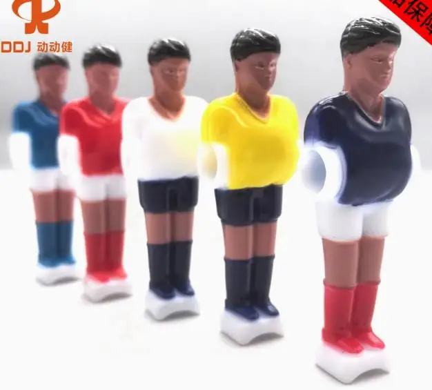 

10pcs Mini Foosball Players Realistic Soccer Figurines Portable Table Football Accessories Compact Fun Relaxation Game