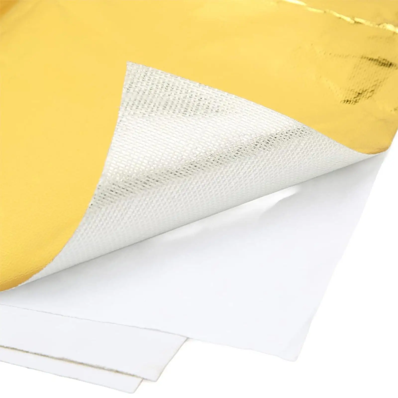 Heat Shield Wrap Tape Gold Aluminized Fiberglass Thermal Barrier Adhesive Insulation for Auto Exhaust Cover