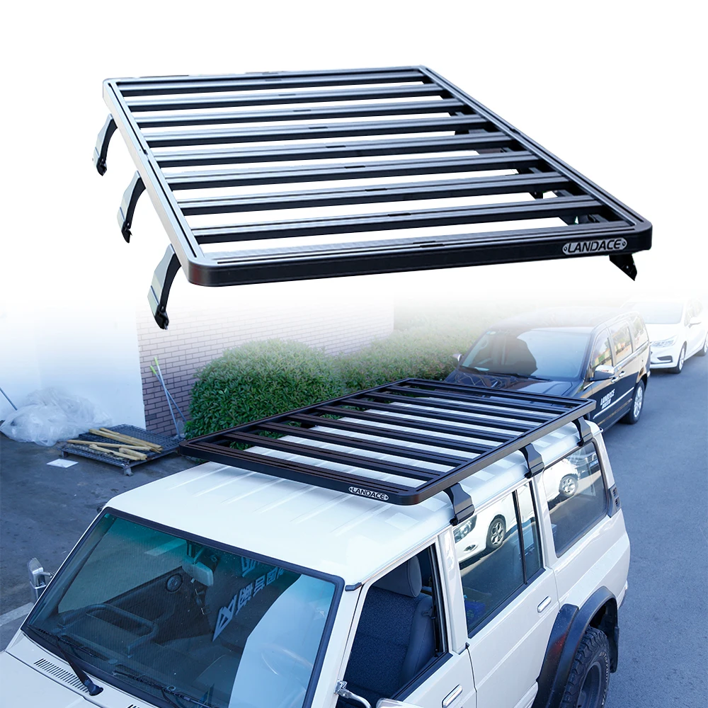 Patrol Y60 Off Road 4X4 Rain Gutter Roof Luggages Rack Aluminum Alloy Car Roof Racks for Nissan