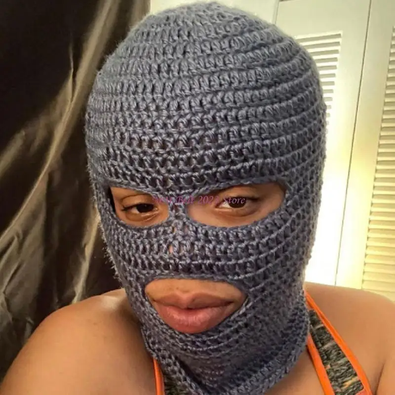 49ME قوس قزح مخطط بالاكلافا هالوين بالاكلافا متماسكة بالاكلافا مقنعين قبعة وشاح للجنسين الشتاء وشاح مقاوم للرياح #1