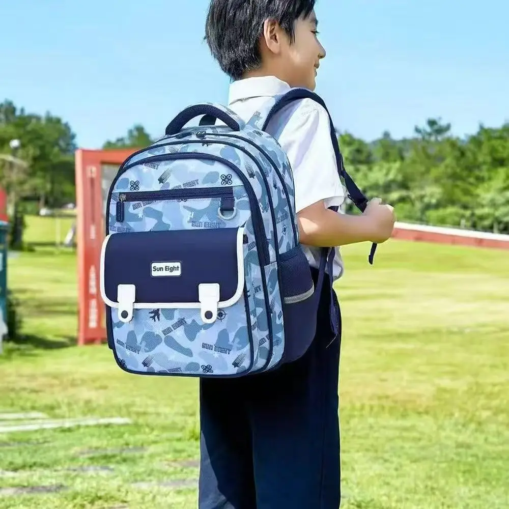Sun Eight New School Bag Boy Girl Grade 1-3 Mochila Escolar Primary Student Shoulder Orthopedic Backpack Water Proof Light