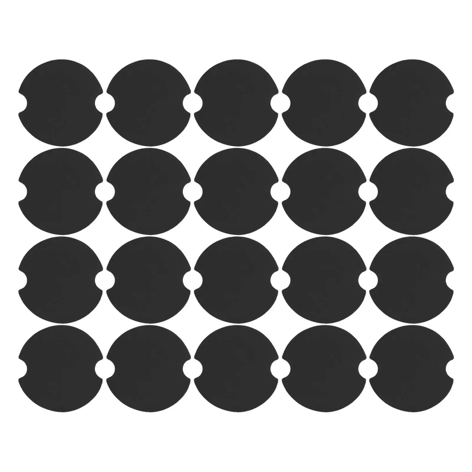 

100 Pcs Stands Jewelry Finger Holder Props Plastic Jewelry Ring Display Retail Showcase Cards Storage Round Black Sheets