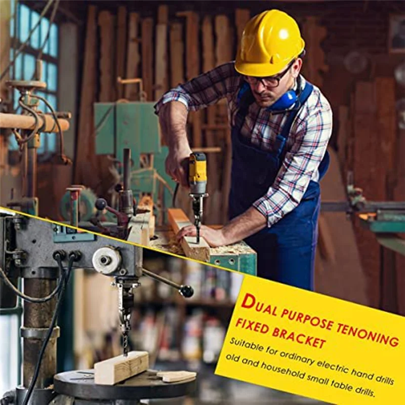 Square Hole Drill Bit Adapter for Installation and Disassembly -Mortising Attachment for Drill Press, for Drill Machines