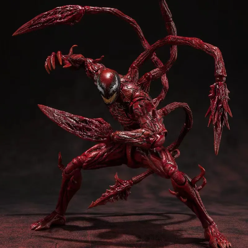 Red Super Movable Ornament Doll Venom Carnage PVC Statue Action Figurine Desk Collectible Anime Model Toys Figures Gift