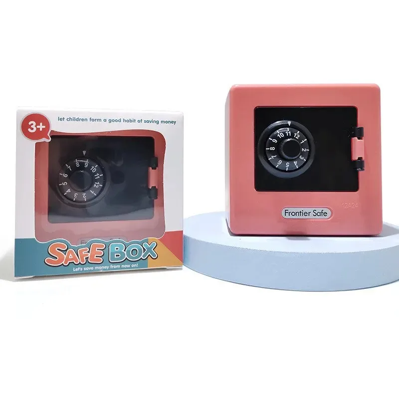 Cartoon Mini ATM Spaarpot Wachtwoord Roterende Kluis Automatische Borg Geld Munten Besparing Box Creatieve Kinderen Speelgoed Geschenkdoos