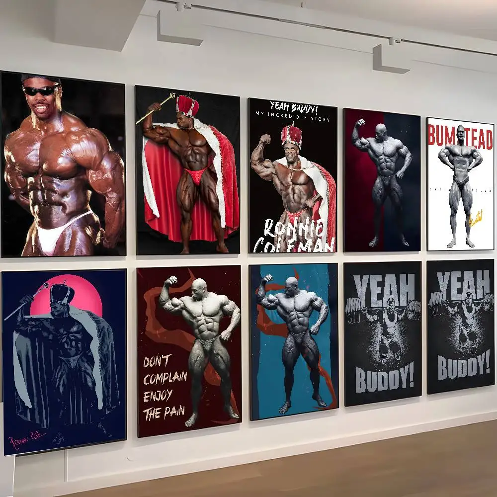 Ronnie Coleman Mr Olympia  Posters High Quality Self-adhesive Wall Art Decorations Color Prints Sticky