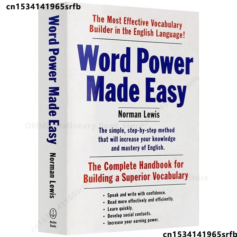 

English original Word Power Made Easy learning vocabulary words force the latest version of the book