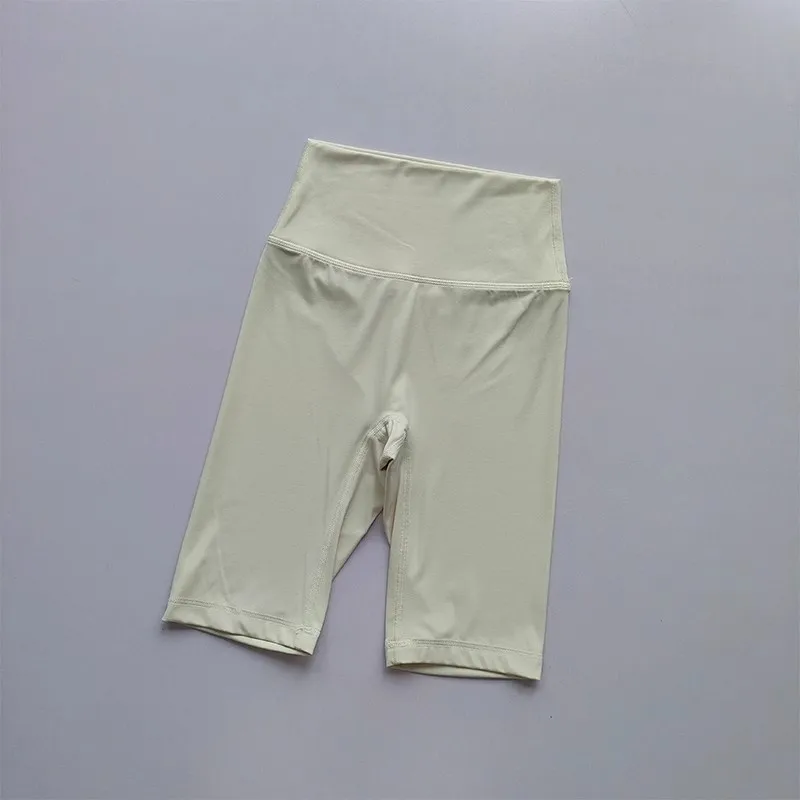 Damen High-Waist Enge Radhose mit „Naked Feeling“-Gefühl, Atmungsaktive Yoga-Sportshorts, Sommer-Laufshorts, Hochwertige Fitness-Shorts – Detail 5