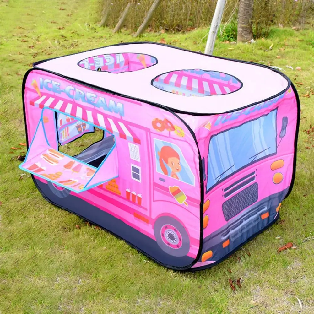 

Foldable Kids Ice Cream Tent Sturdy with Carrying Bag Princess Castle House Convenient Toys Tents Enfant Room Game House