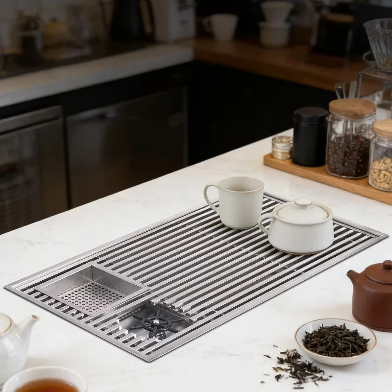 Drip tray, drain, cup washer, cup washer, stainless steel sink for coffee shop, catering equipment, restaurant utensils