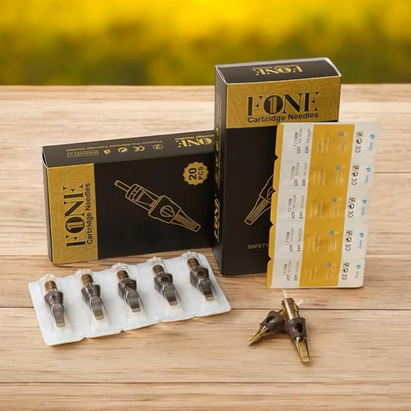 Disposable Sterile Tattoo Cartridge Needles RL RM Sizes FONE 20pcs Safe Tattoo Needle For Professional Tattoo Artists