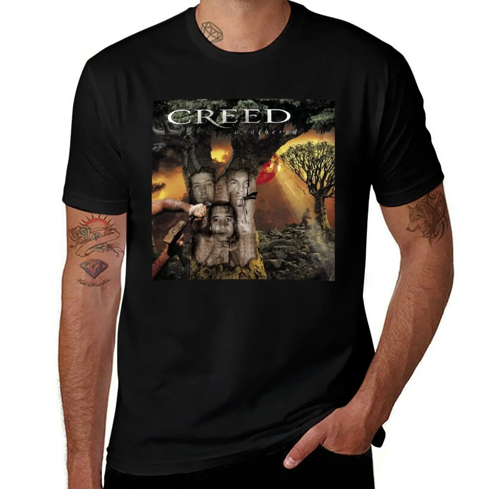 

Creed Weathered T-Shirt man t shirts cotton t shirts for man graphic tees T-Shirt